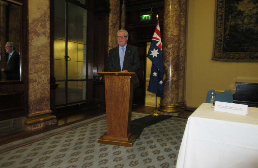 Autralian High Commissioner Speech