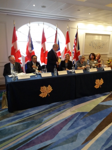 HE Ms Janice Charette, Rt Hon Alistair Burt MP and Panel