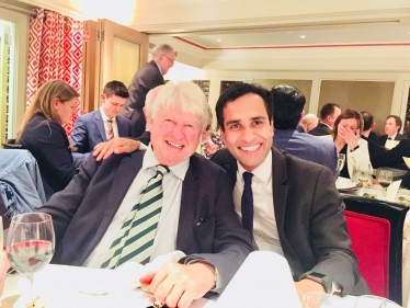 Stanley Johnson and Rehman Chishti MP