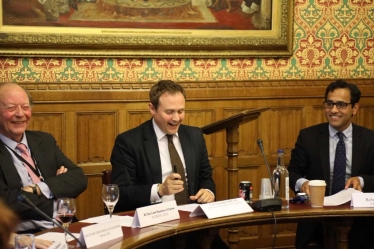 Tom Tugendhat MP, Rehman Chishti MP and Lord Hamilton of Epsom